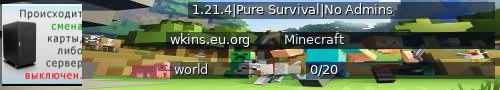 Большой баннер сервера: 1.21.4|Pure Survival|No Admins