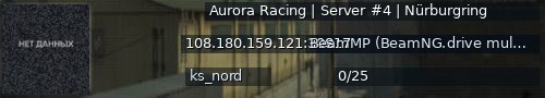 Большой баннер сервера: Aurora Racing | Server #4 | Nürburgring