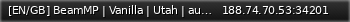 Маленький баннер сервера: [EN/GB] BeamMP | Vanilla | Utah | austino.net