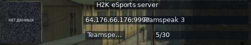 Большой баннер сервера: H2K eSports server