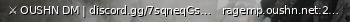 Маленький баннер сервера: ⚔️ OUSHN DM | discord.gg/7sqneqGsAU [1.1]