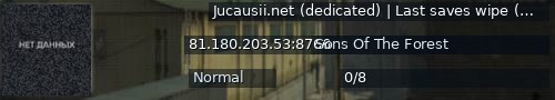 Большой баннер сервера: Jucausii.net (dedicated) | Last saves wipe (03.06.2025)