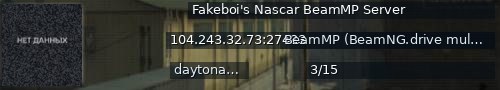 Большой баннер сервера: Fakeboi's Nascar BeamMP Server