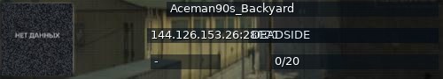 Большой баннер сервера: Aceman90s_Backyard