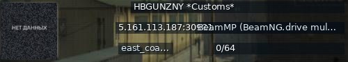 Большой баннер сервера: HBGUNZNY *Customs*