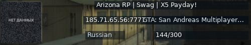 Большой баннер сервера: Arizona RP | Swag | X5 Payday!