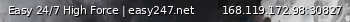 Маленький баннер сервера: Easy 24/7 High Force | easy247.net