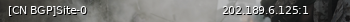Маленький баннер сервера: [CN BGP]Site-0