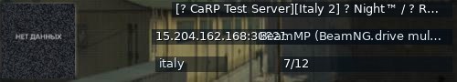 Большой баннер сервера: [? CaRP Test Server][Italy 2] ? Night™️ / ? Real Missions™️ / ? Actual In-Game Economy ? ™️ / ? Capitalism™